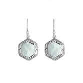 AE-6255-MOP Sterling Silver Earring With Mother Of Pearl Jewelry Bali Designs Inc